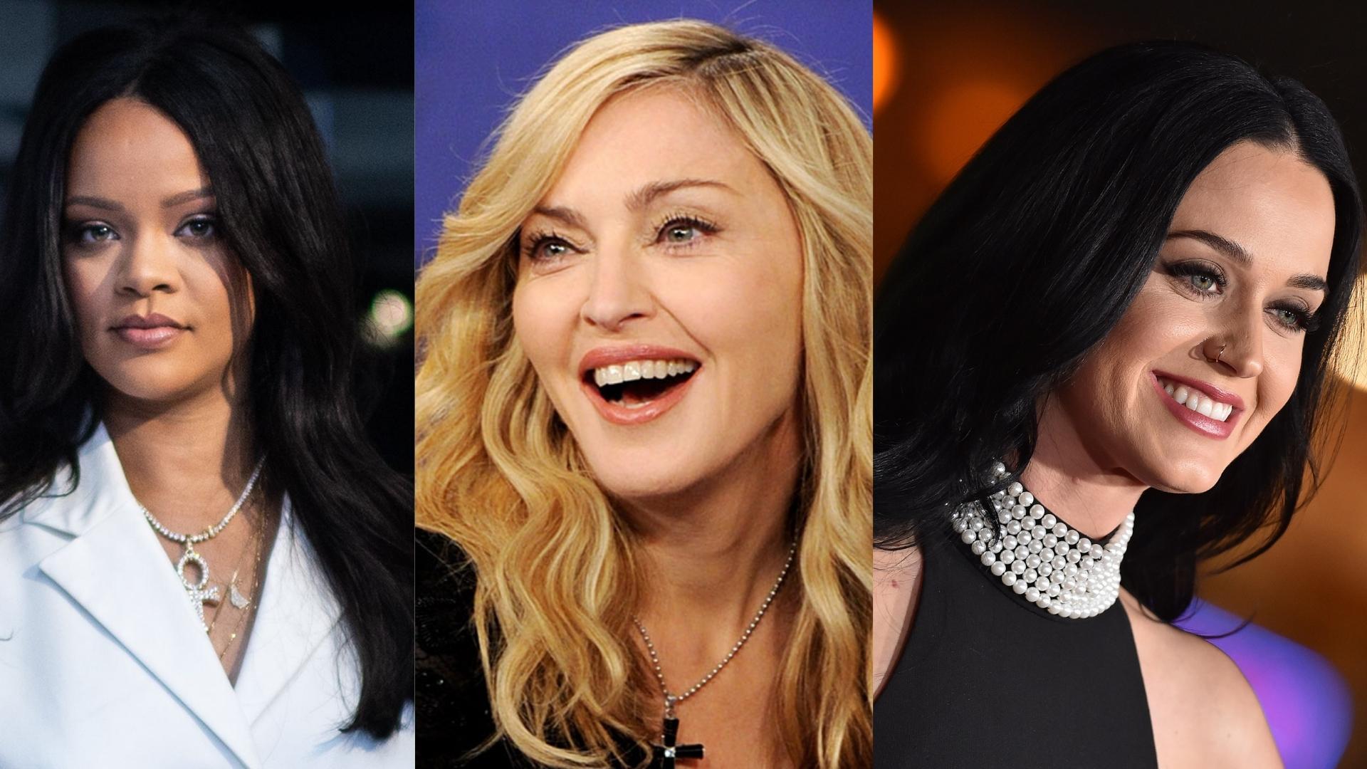 Facts about Rihanna, Madonna and Katy Perry